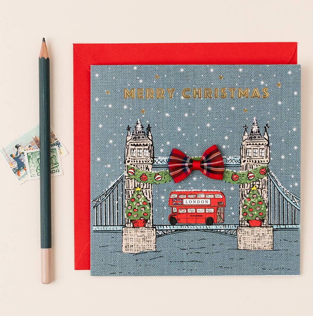 London Tower Bridge Christmas Card