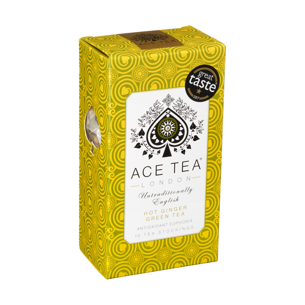 Hot Ginger Green Tea by Ace Tea of London