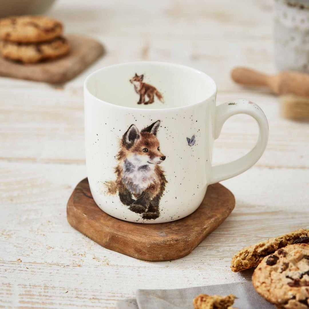 'Born to be Wild' Fox Small Bone China Mug (11oz)