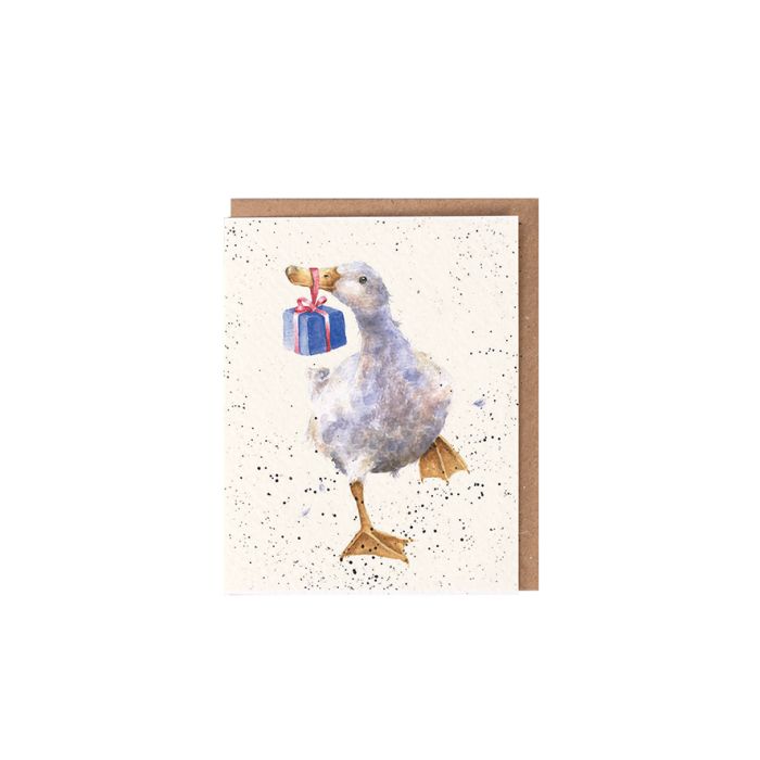 'Christmas Delivery' Duck Gift Enclosure Card