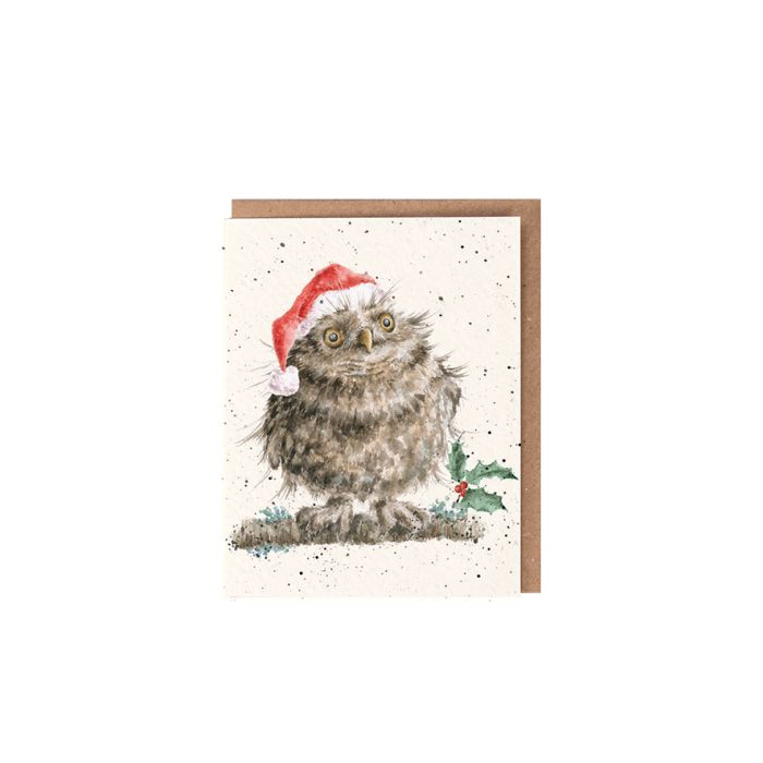 'Christmas Owl' Gift Enclosure Card