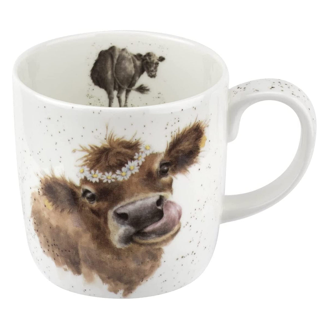 'Daisy Chain' Cow Bone China Mug (14oz)