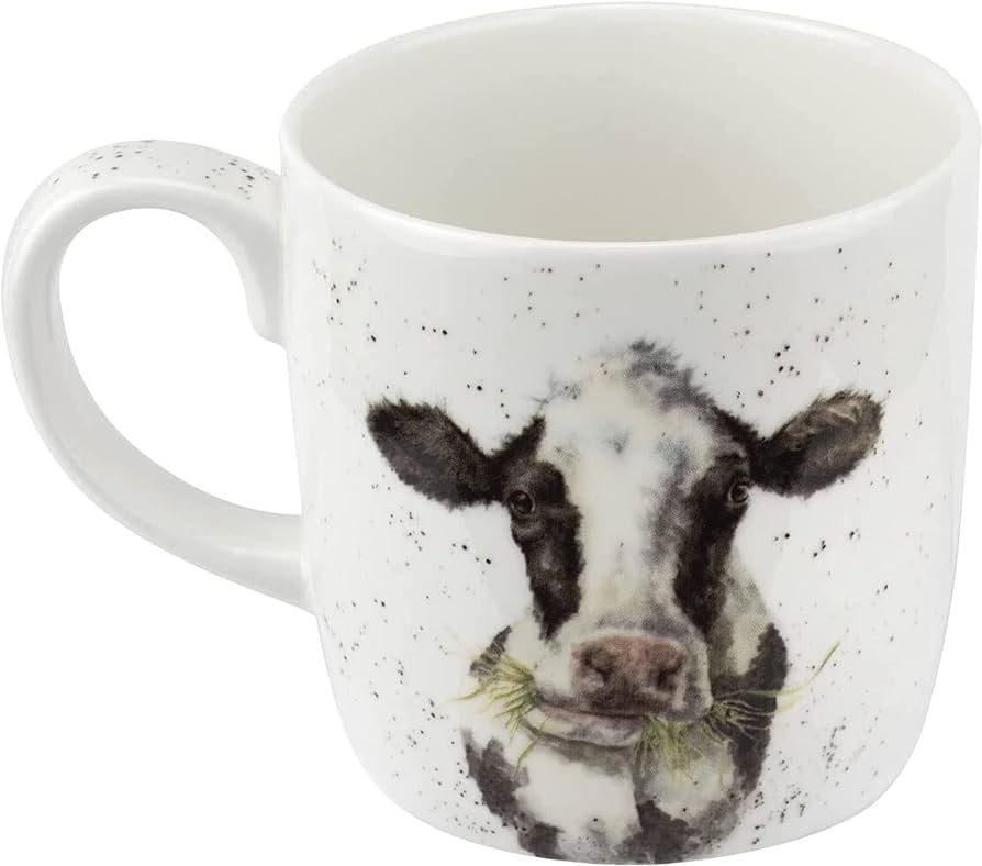 'Daisy Chain' Cow Bone China Mug (14oz)