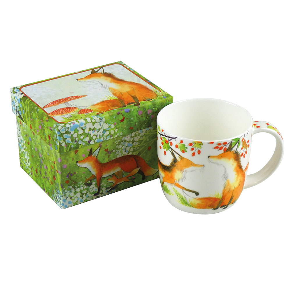 Foxes Bone China Mug (Boxed)