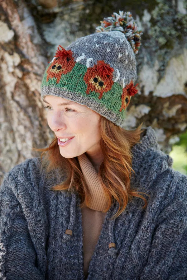 Handmade Knit Cow Hat Made this fantastic bucket hat for the market. Made with  main image 4