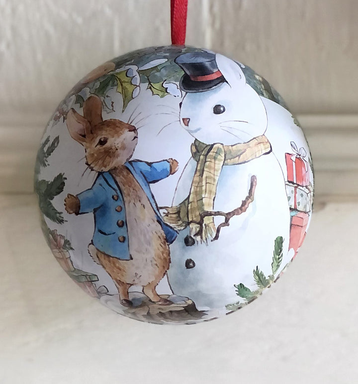 Peter Rabbit Christmas Tin Baubles