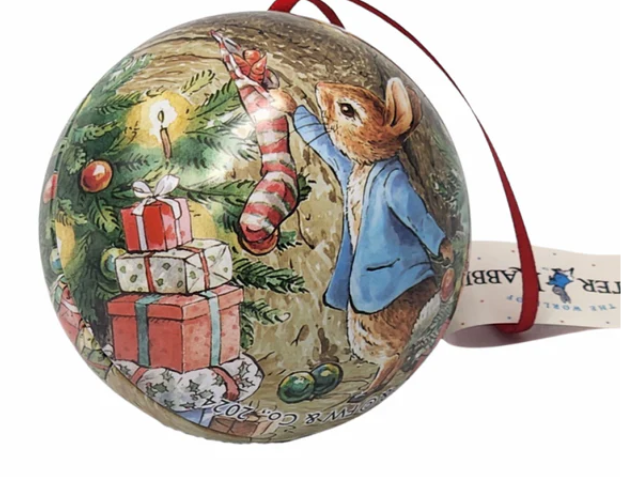 Peter Rabbit Christmas Tin Baubles
