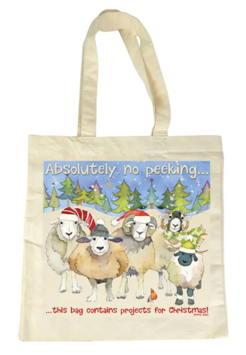 Emma Ball Christmas Projects Happy Sheep Canvas Bag