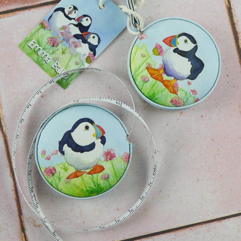 Sea Thrift Puffins Tape Measure