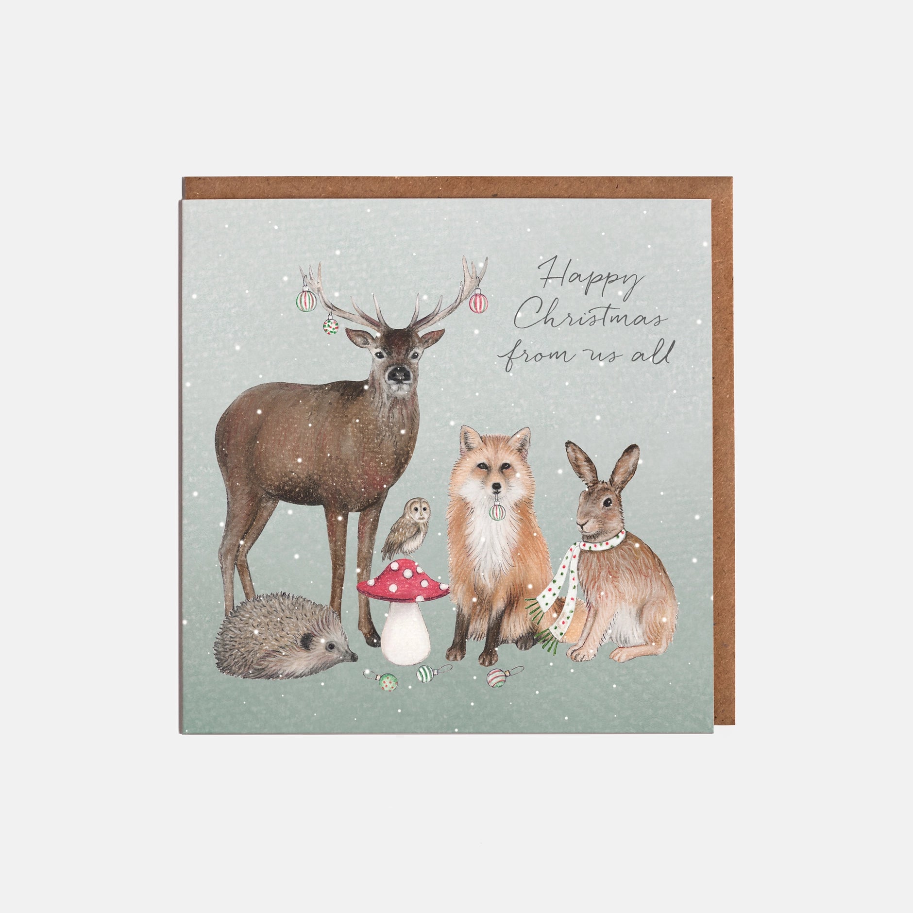 Woodland Animals - From Us All- Christmas Card – The Bee's Knees ...