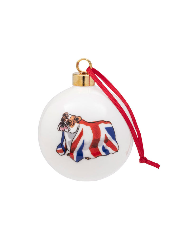 British Bulldog Bauble Boxed