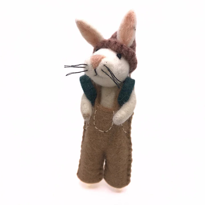 Bunny with Baby Backpack Felt Decoration