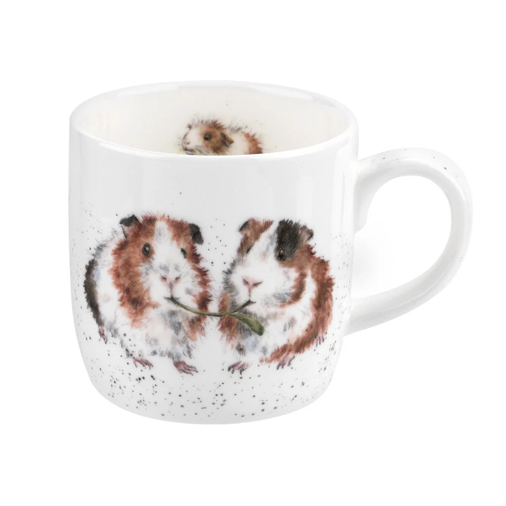"Lettuce Be Friends" Guinea Pig Small Bone China Mug (11oz)