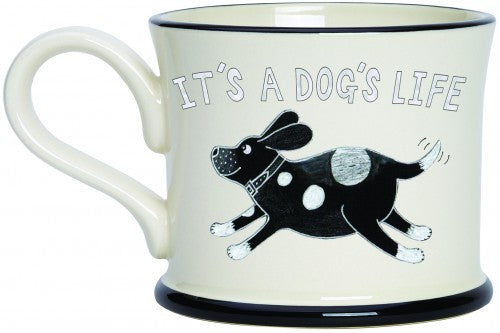 It's A Dog's Life Mug by Moorland Pottery.