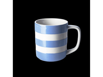 Cornishware 10 oz straight-sided mug - Blue. Image