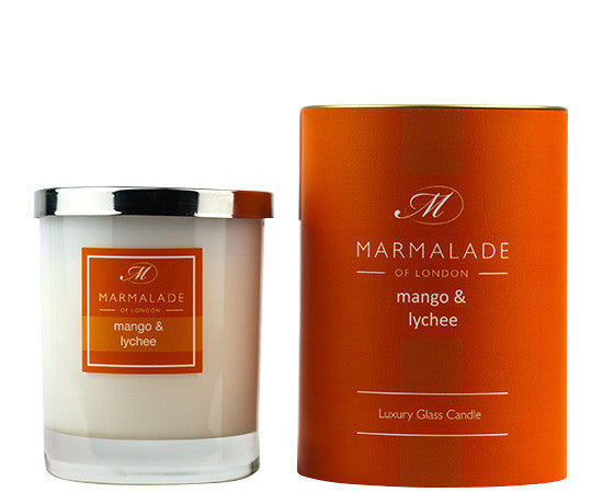 Mango & Lychee glass candle from Marmalade of London.