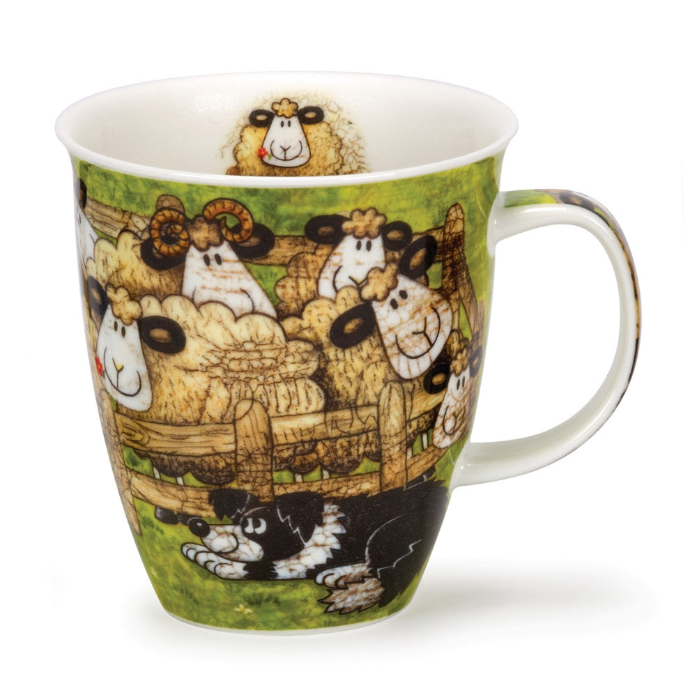 Dunoon Nevis Sheepies Pen bone china mug.