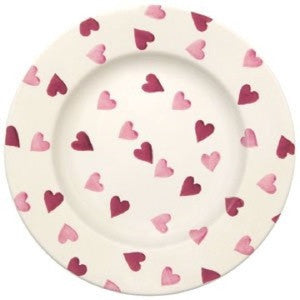 Pink Hearts 8 1/2 inch Plate
