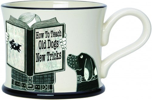 It's A Dog's Life Mug (How to Teach an Old Dog New Tricks) by Moorland Pottery.