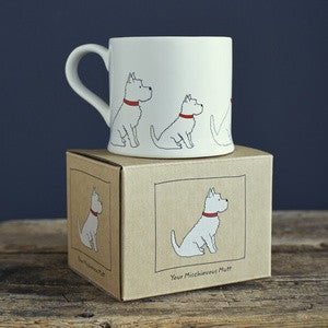 Pottery Westie mug from Sweet William Designs.