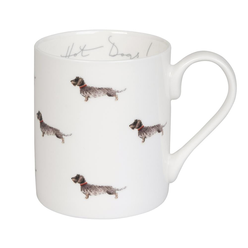 Dachshund Hot Dogs Mug by Sophie Allport
