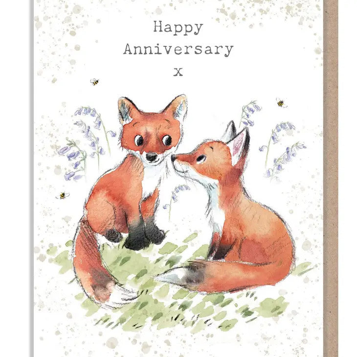 Happy Anniversary greetings card by Paper Shed Designs