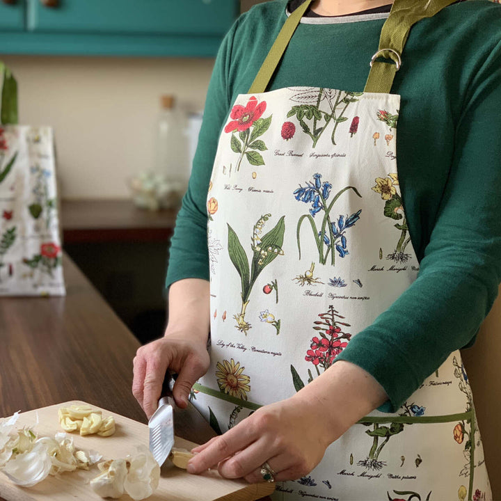 Botanical Garden Cotton Apron by Samuel Lamont.