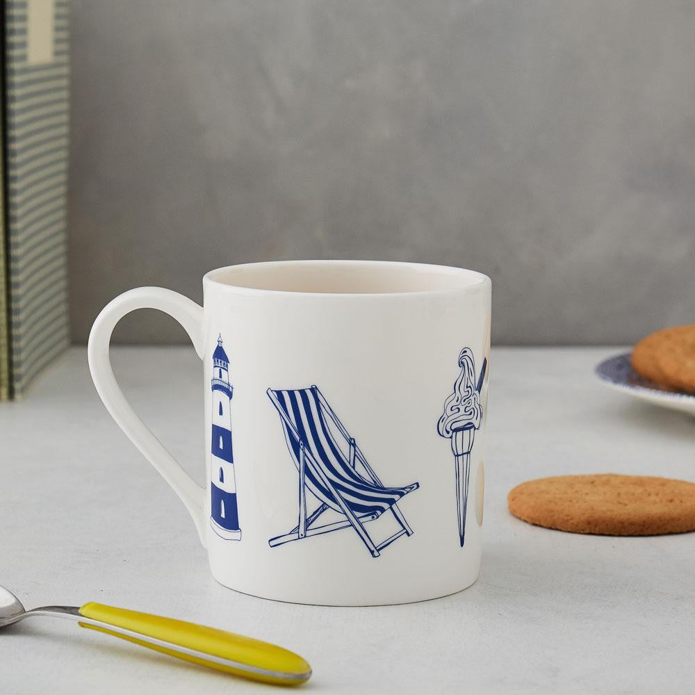 Victoria Egg's bone china Nautical mug.