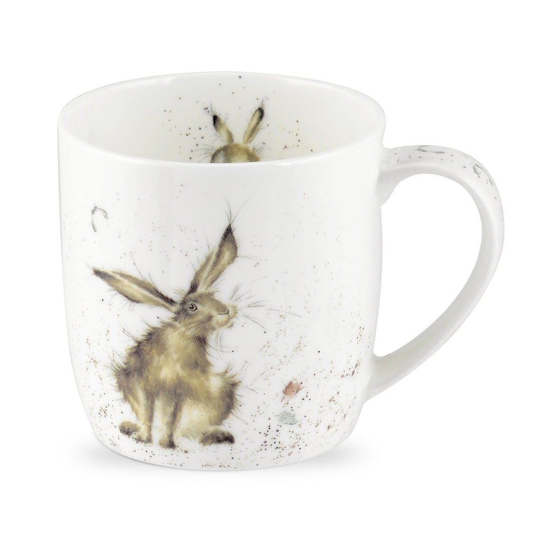 'Good Hare Day' Bone China Mug from Wrendale Designs by Royal Worcester.