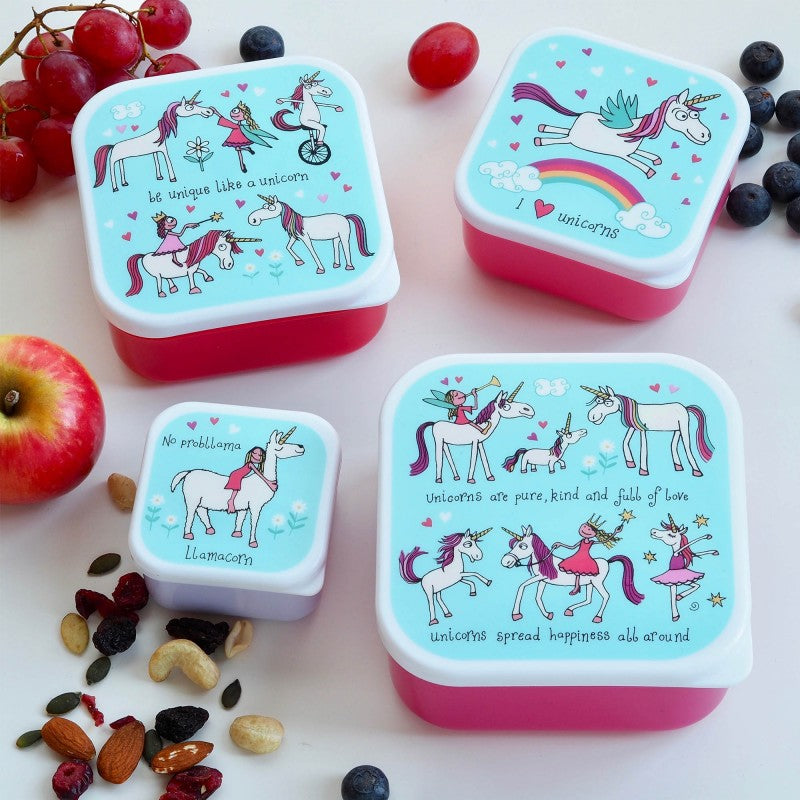Nesting Unicorn Snack Boxes