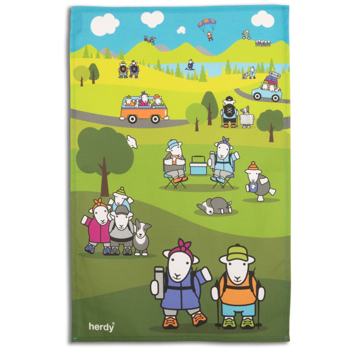 Herdy Joe & Flo Tea Towel