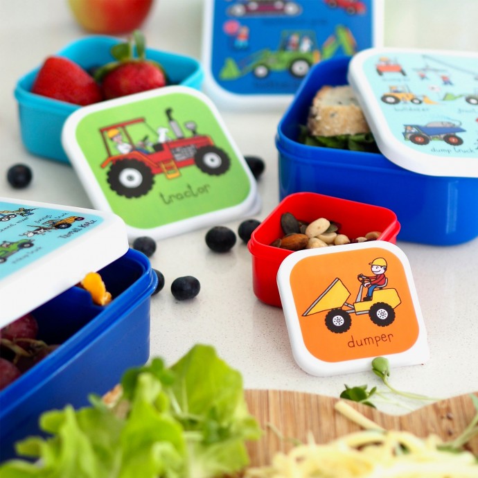 Nesting Trucks Snack Boxes