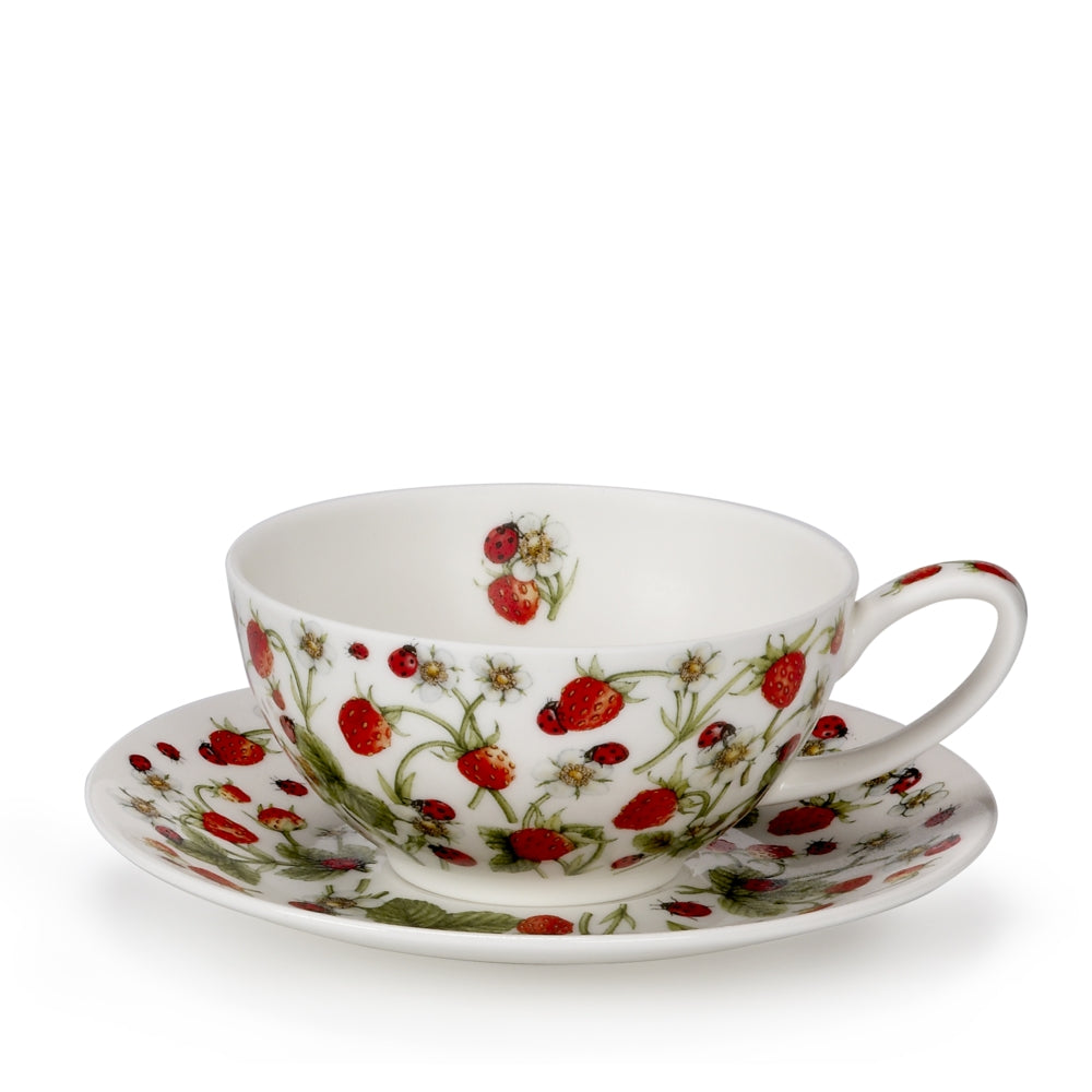 Dovedale Strawbberry Tea Cup & Saucer