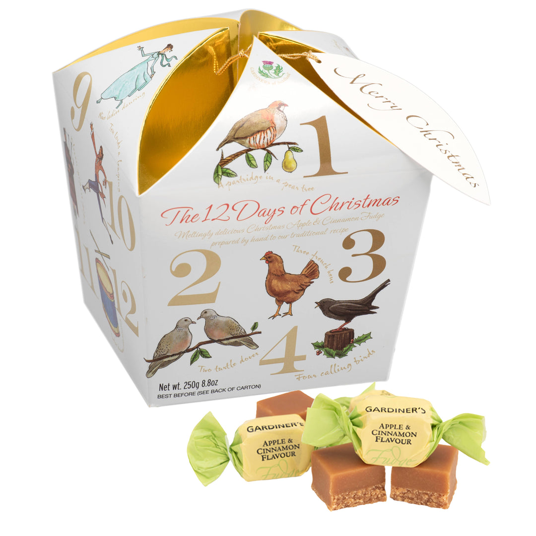 Apple Cinnamon Caramel Fudge Christmas Gift Carton