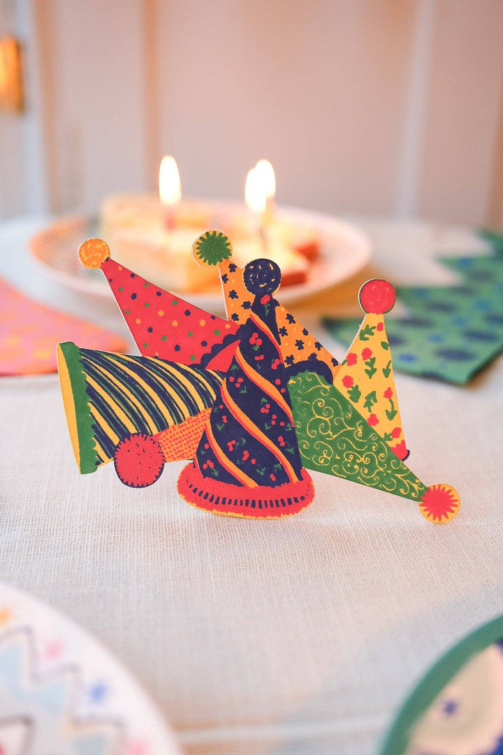 PARTY HATS GREETING CARD