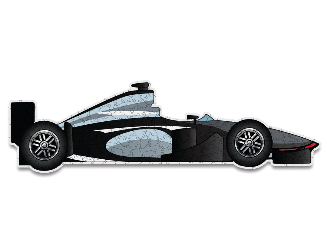 Grand Prix Car Shaped Wooden Jigsaw Puzzle