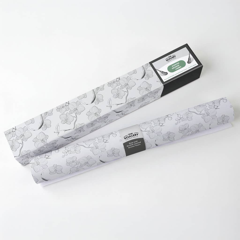 'The Scullery' Pear & Orchid-Scented Drawer Liners