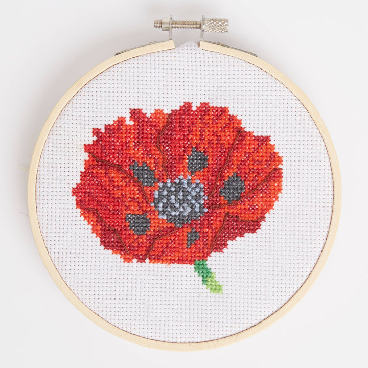 Royal Horticultural Society Poppy Cross Stitch Kit