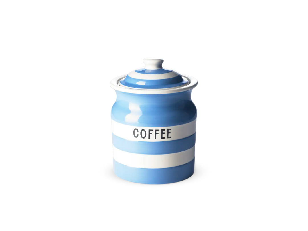 Cornishware Coffee Storage Jar-- Blue