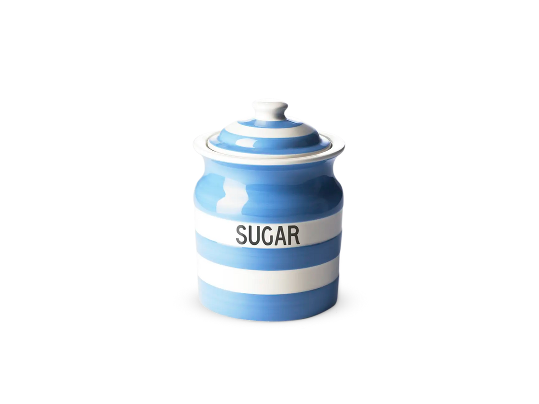 Cornishware Sugar Storage Jar-- Blue