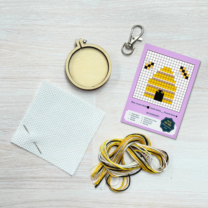 'Sweeter Than Honey' Mini Matchbox Cross Stitch Kit