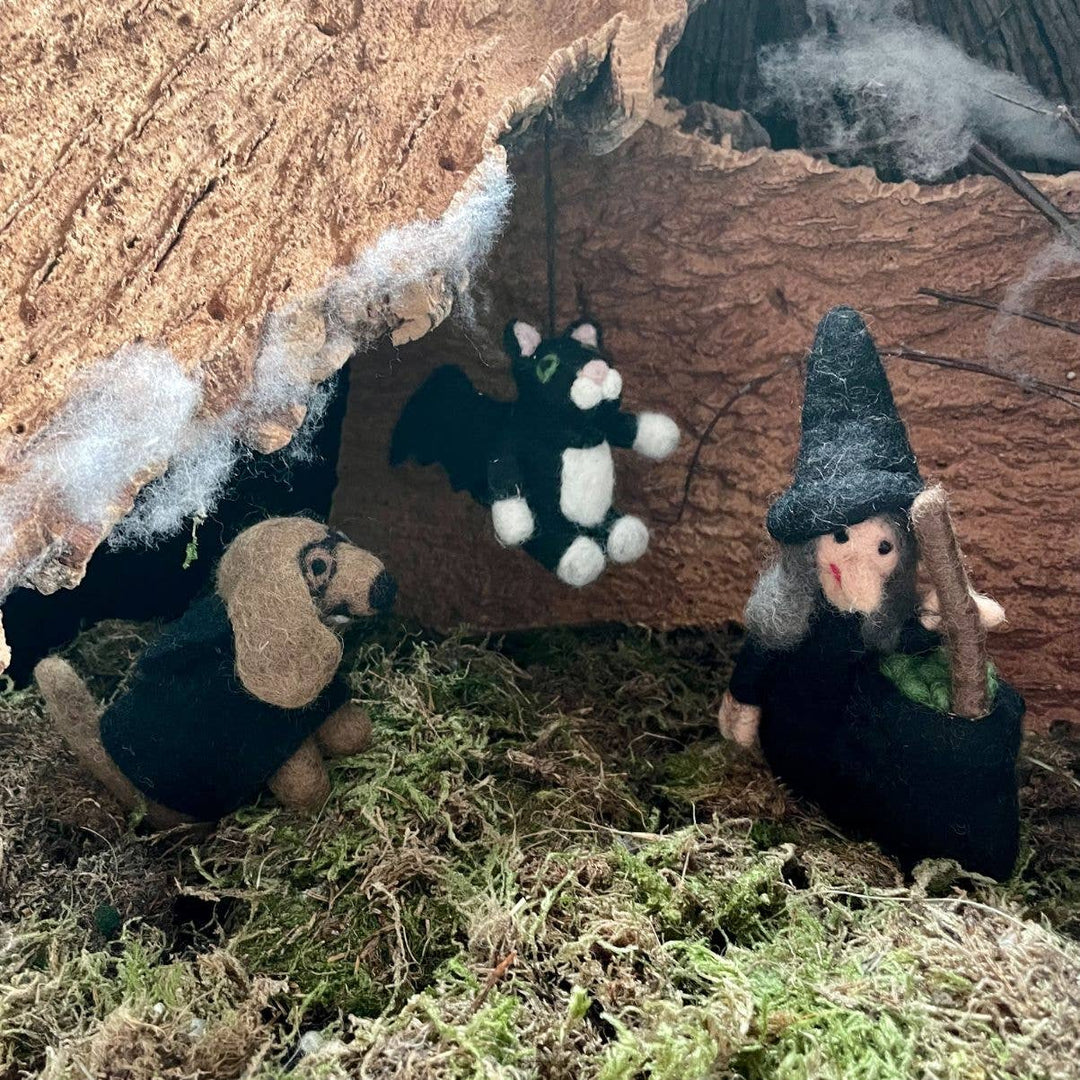 Batty Catty Handmade Hanging Felt Halloween Decoration