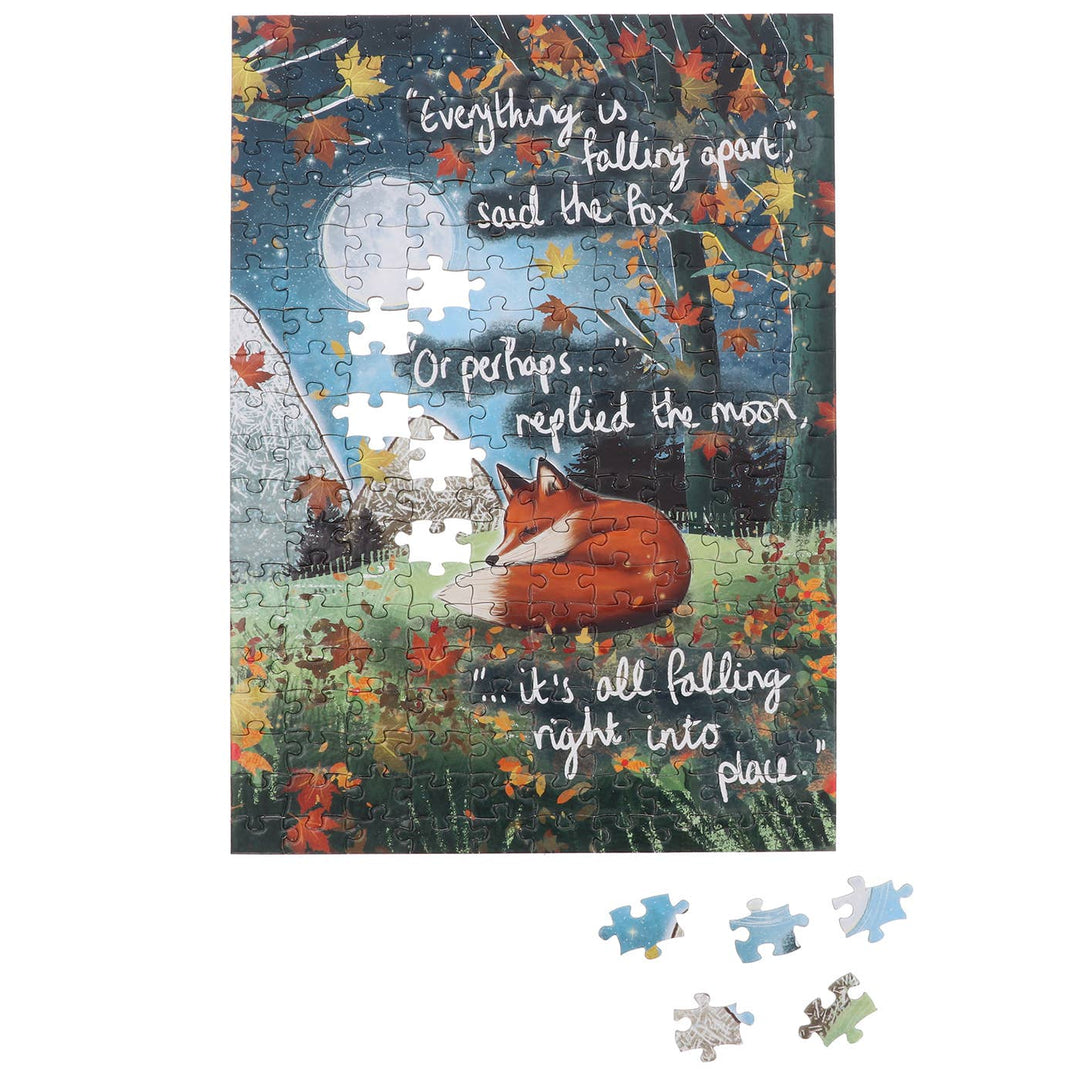 Fox Under The Moon Hope 200 Piece Double Sided Jigsaw Puzzle