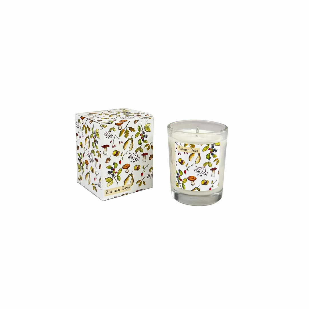Autumn Days- Votive Candle - Leaves & Acorns