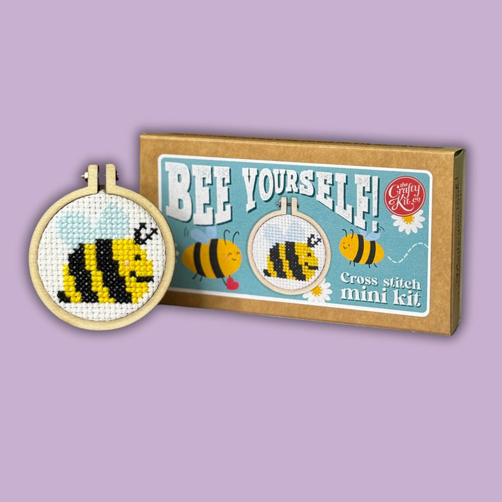 'Bee Yourself' Mini Matchbox Cross Stitch Kit