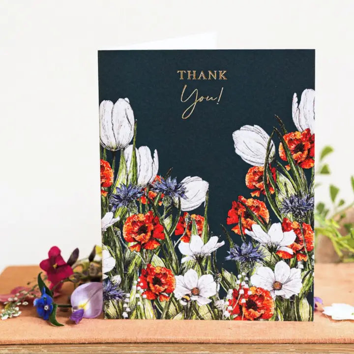 'Wildflower Meadow' Regency Gardens Thank You Card