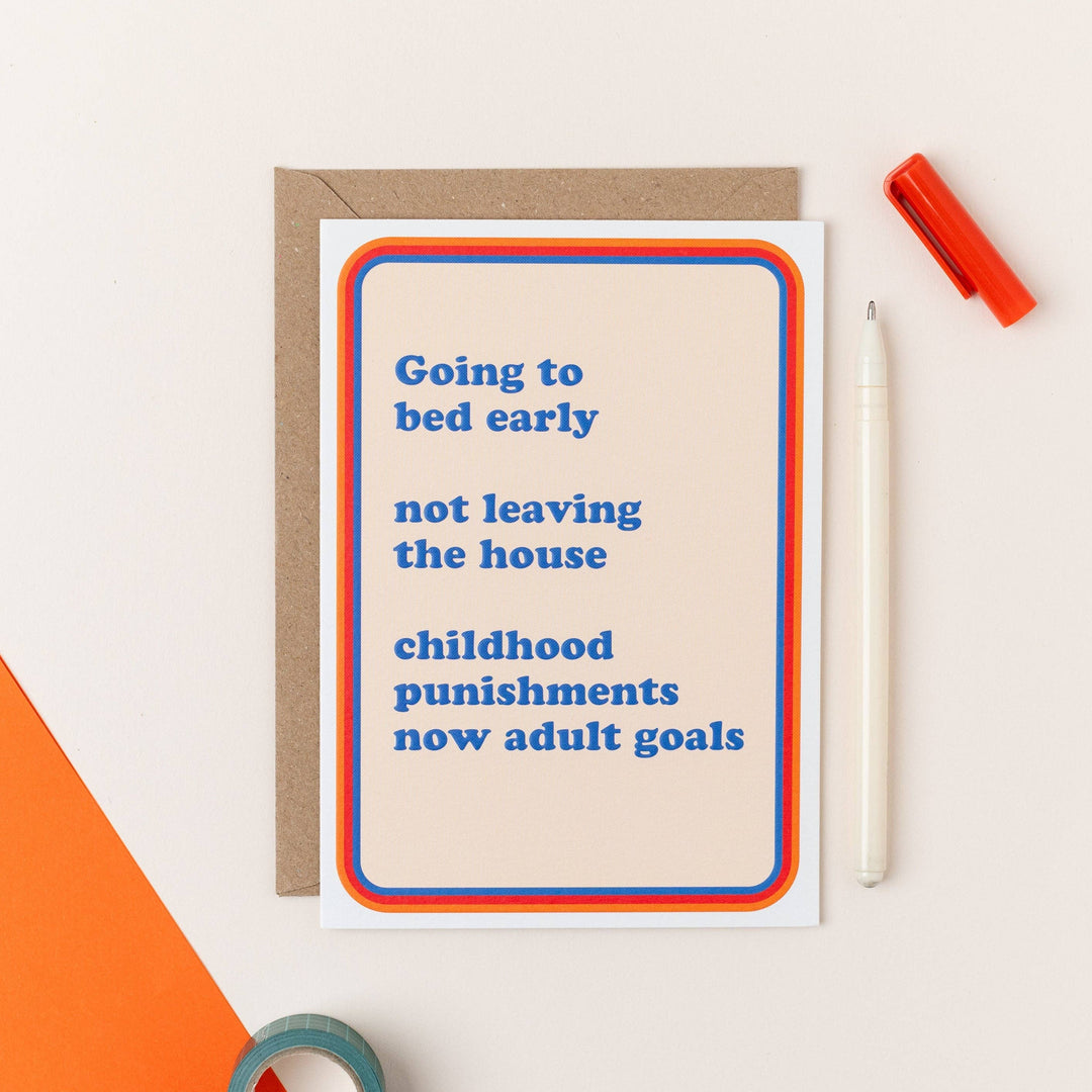 Adult Goals Card by Pina Colada