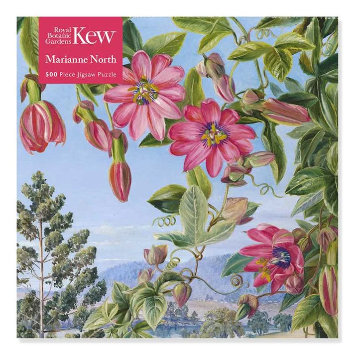 View in the Brisbane Botanic Garden Adult Sustainable Jigsaw Puzzle by Marianne North