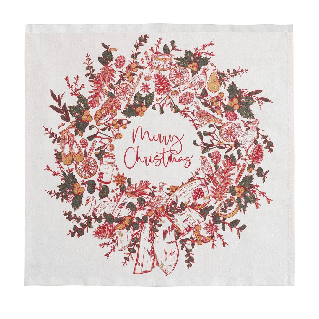 Two Turtle Doves Set Of 4 Cloth Napkins