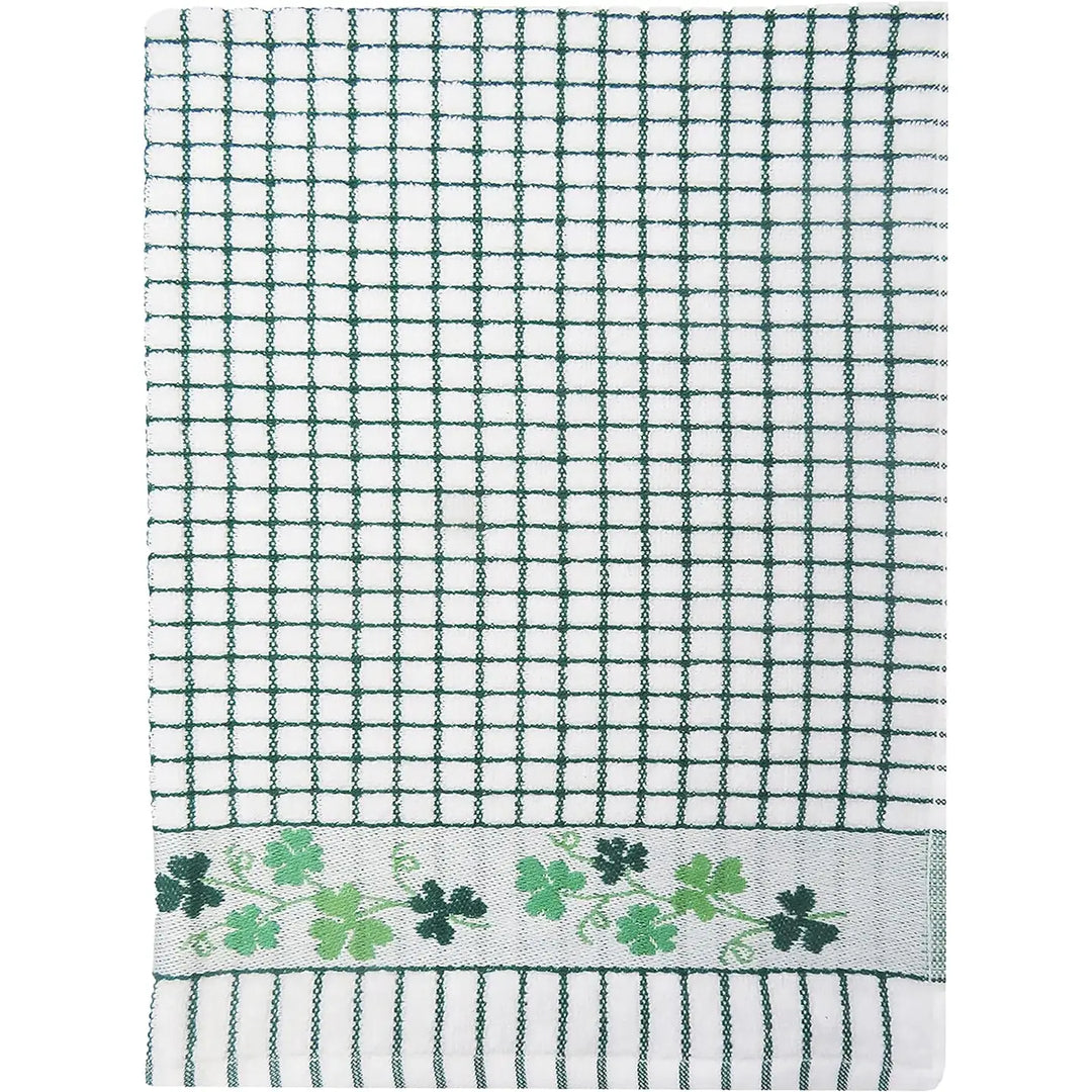 Shamrock Sprigs Jacquard Weave Tea Towel